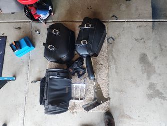 Harley 883 Sporster Hard Bags, Negotiate The Rest 