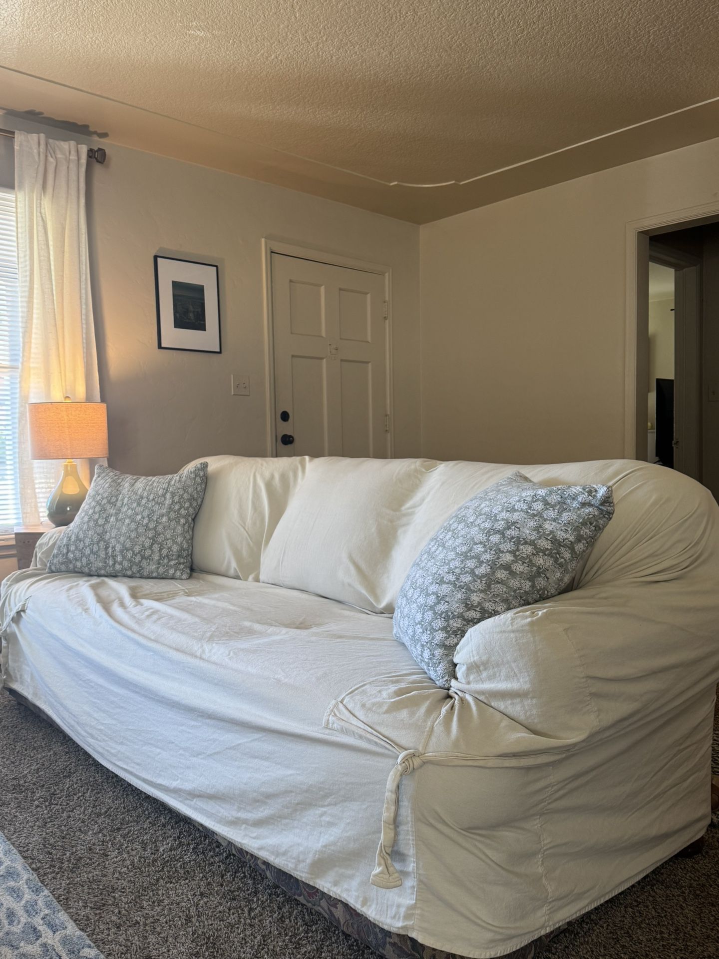 Couch With Slip Cover