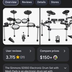 Simmons SD 550 Electric drum set 