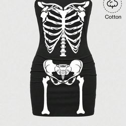 Sleeveless dress skeleton