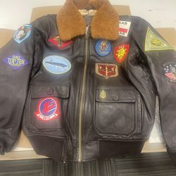 TOP GUN Leather Flight Jacket