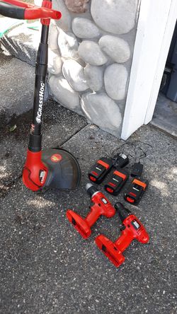 Black and Decker Cordless trimmer and drills