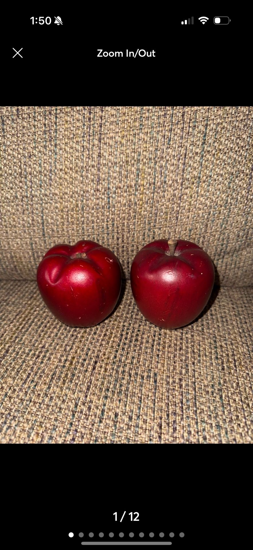 vintage wooden red apples lot
