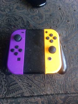Purple and yellow joycons