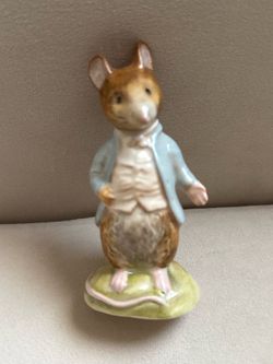 Beatrix Potter Johnny Town-Mouse Beswick England Warne & Co. Figurine Grannycore