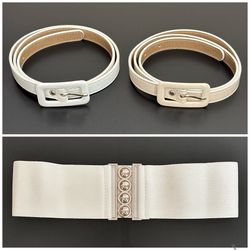 Lot of 3 Fashion Belts in Size Small - like new, never worn