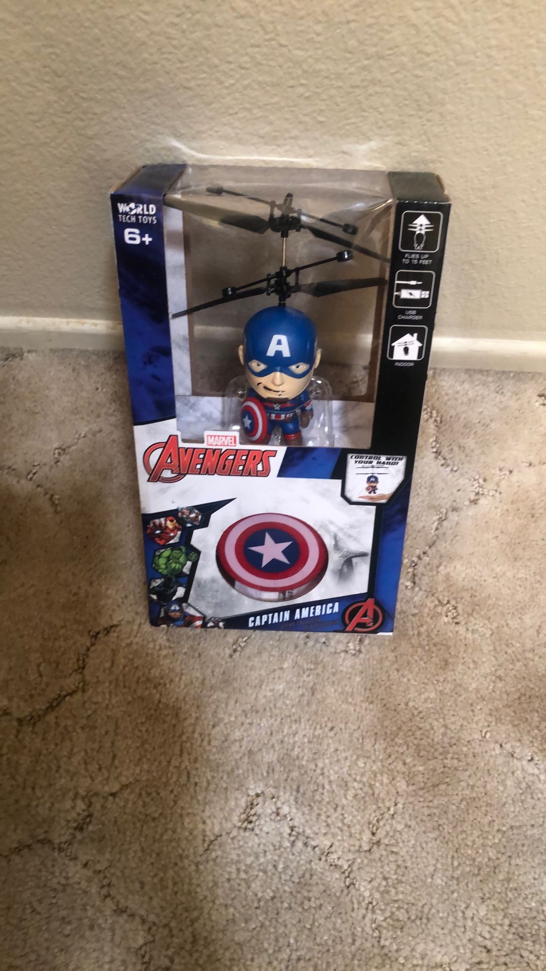 Marvel Captain America Flying UFO Helicopter, Apple Valley, Ca.