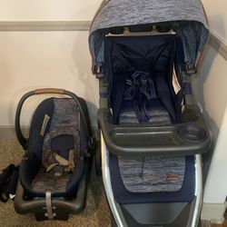 Monbebe Dash Travel System Stroller and Infant Car Seat, Boho