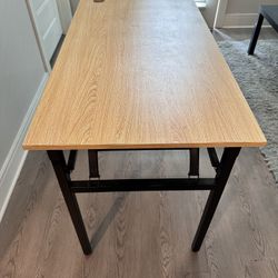 Wooden And Metal Desk/Table 