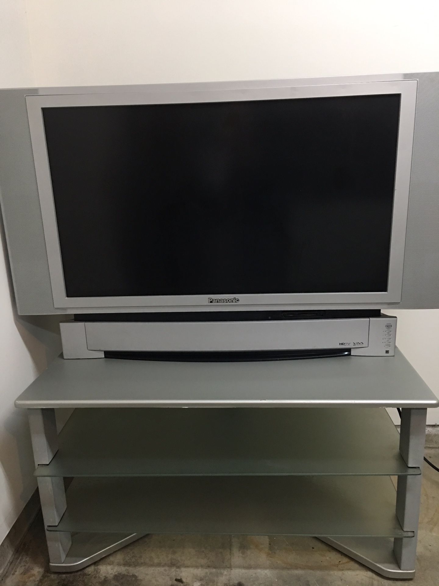 Panasonic TV and TV stand