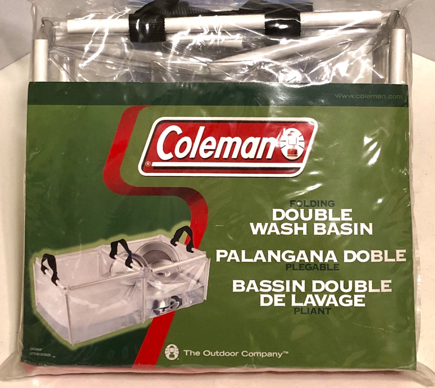 LOWER PRICE! Coleman Camp Sink, Portable Sink for Camping, Double Wash Basin Foldable. Condition is Like New
