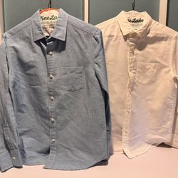 Crew Cuts Linen Shirts x 2 - Youth Size 12 