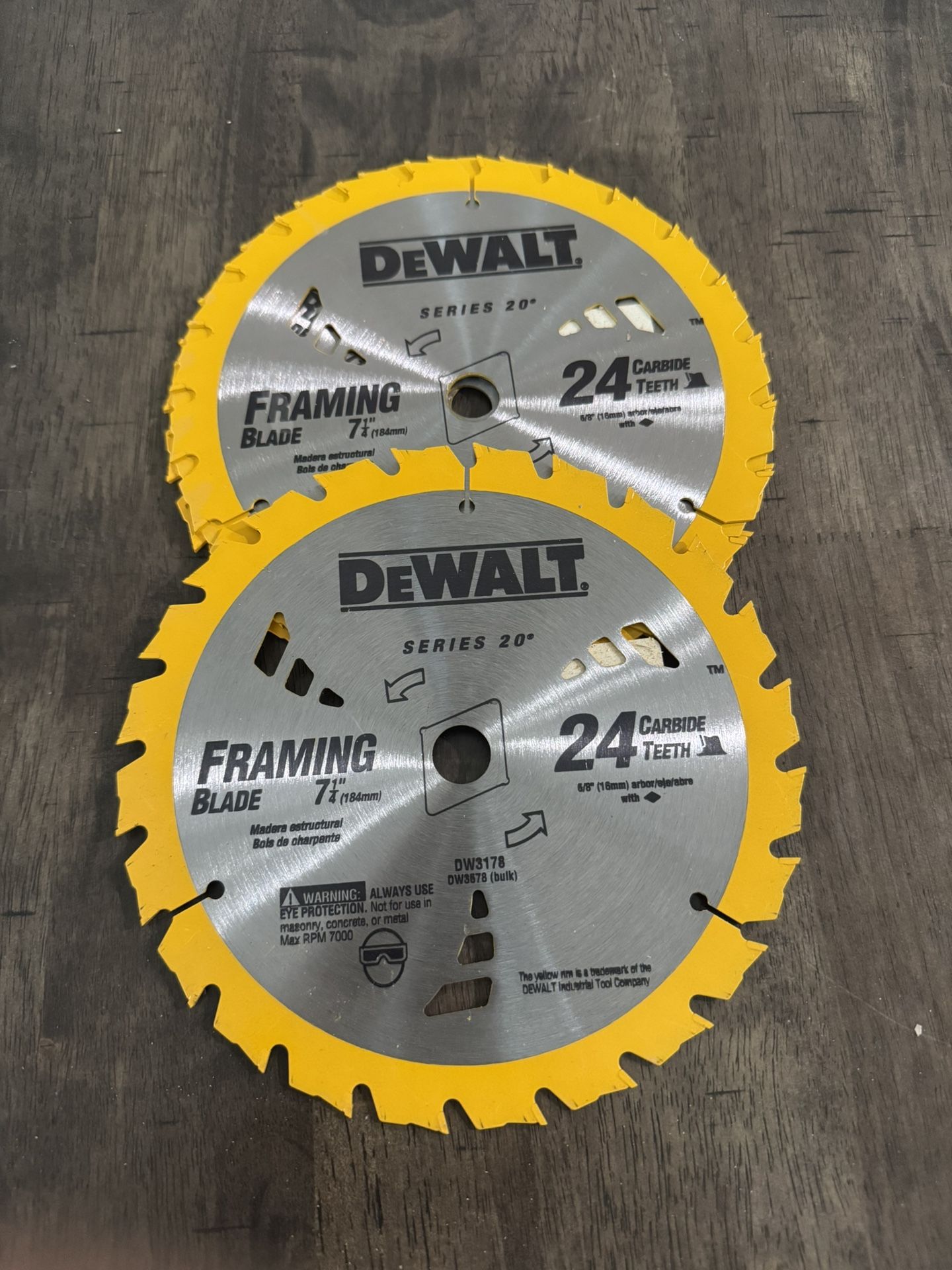 Dewalt 7-1/4” Blades