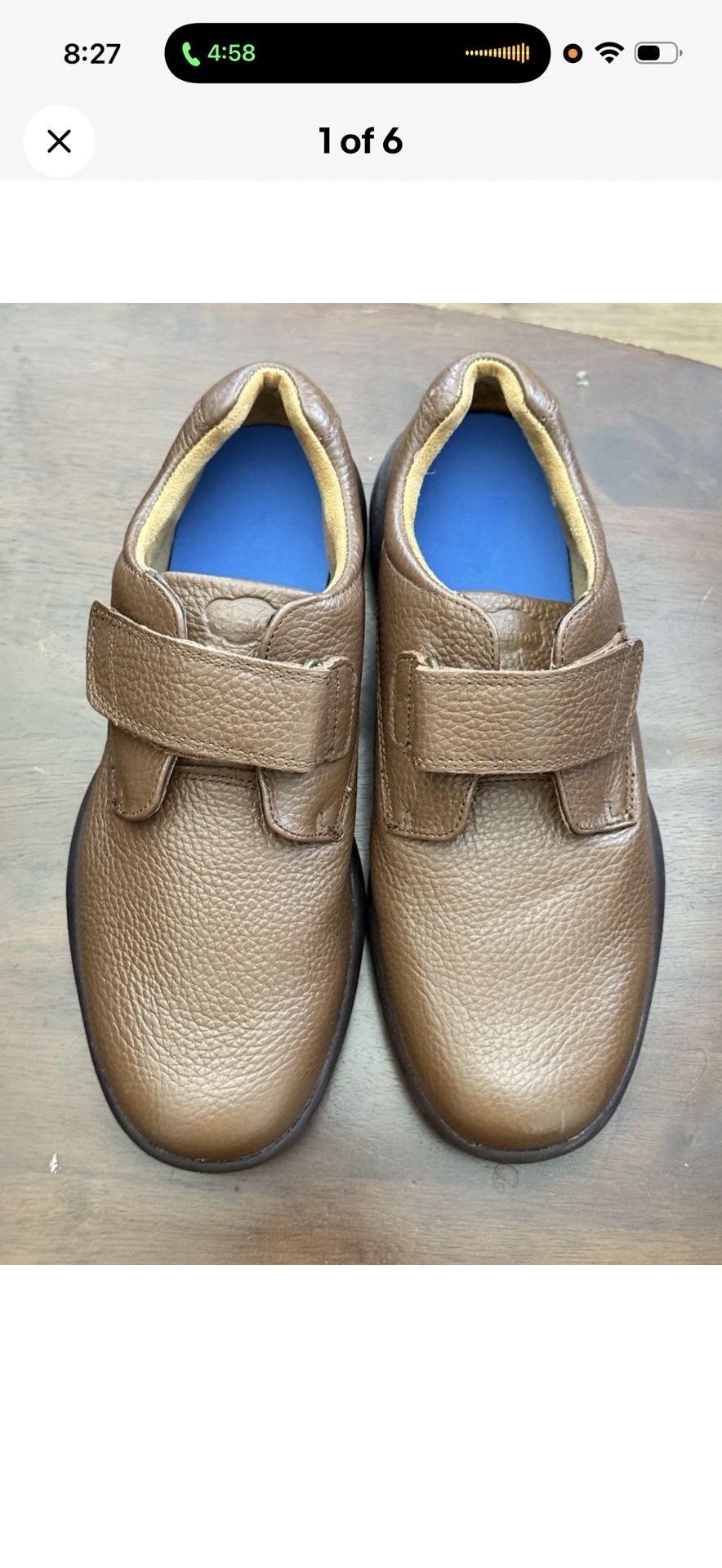 Diabetic Shoes Dr. Comfort Men’s  Leather Strap Closure Size 12W