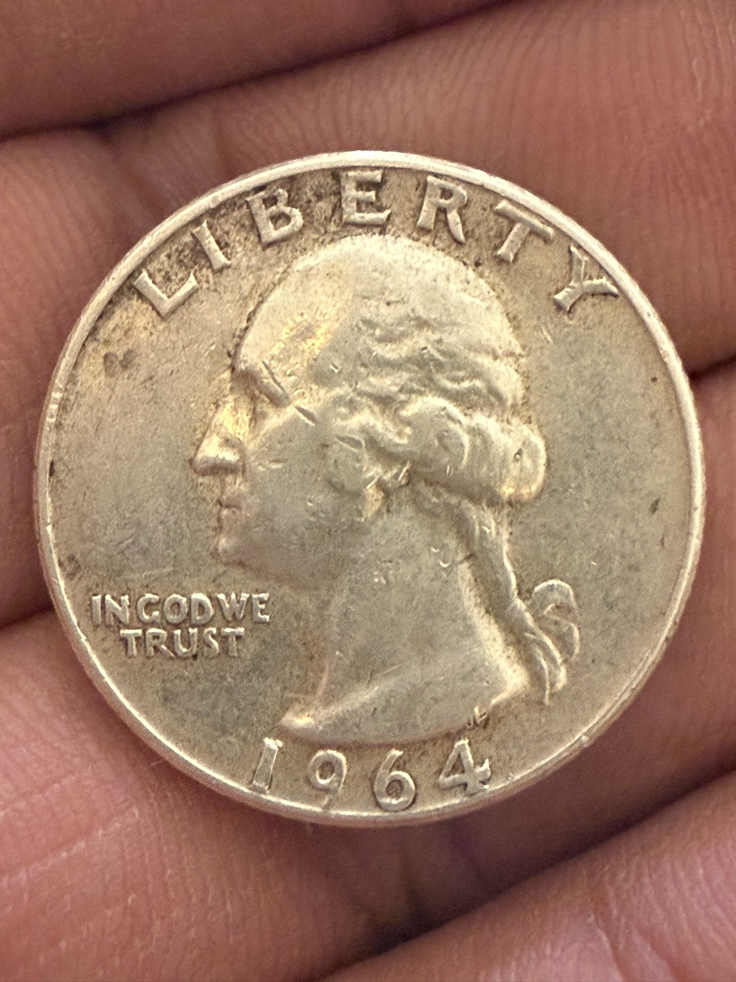 1964 Silver Quarter Dollar Coin