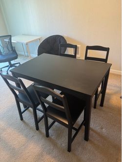 IKEA dining table and chairs
