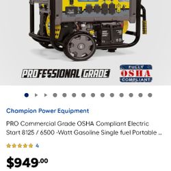 Champion Pro Commercial Generator 