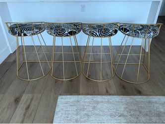 Bar Stools - Gold
