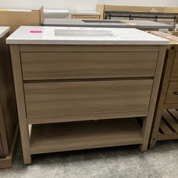 Damaged / Blemished bathroom  vanity available for sale, price around 70 to $390