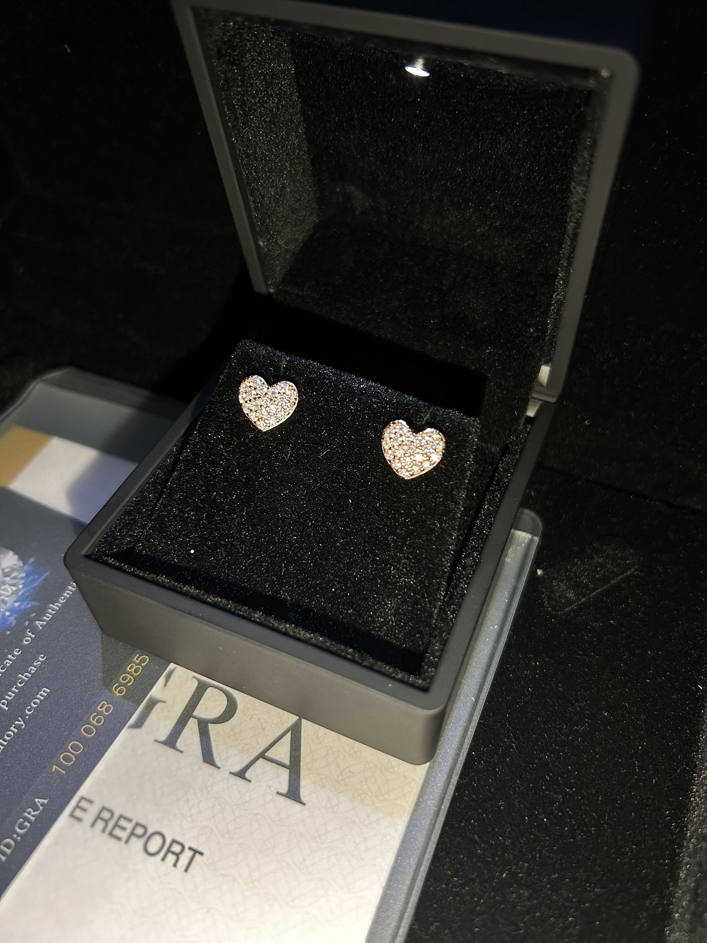 💎Bustdown iced out Solid 925 Silver vvs1 lab made moissanite diamond Earrings passes all tester💎 