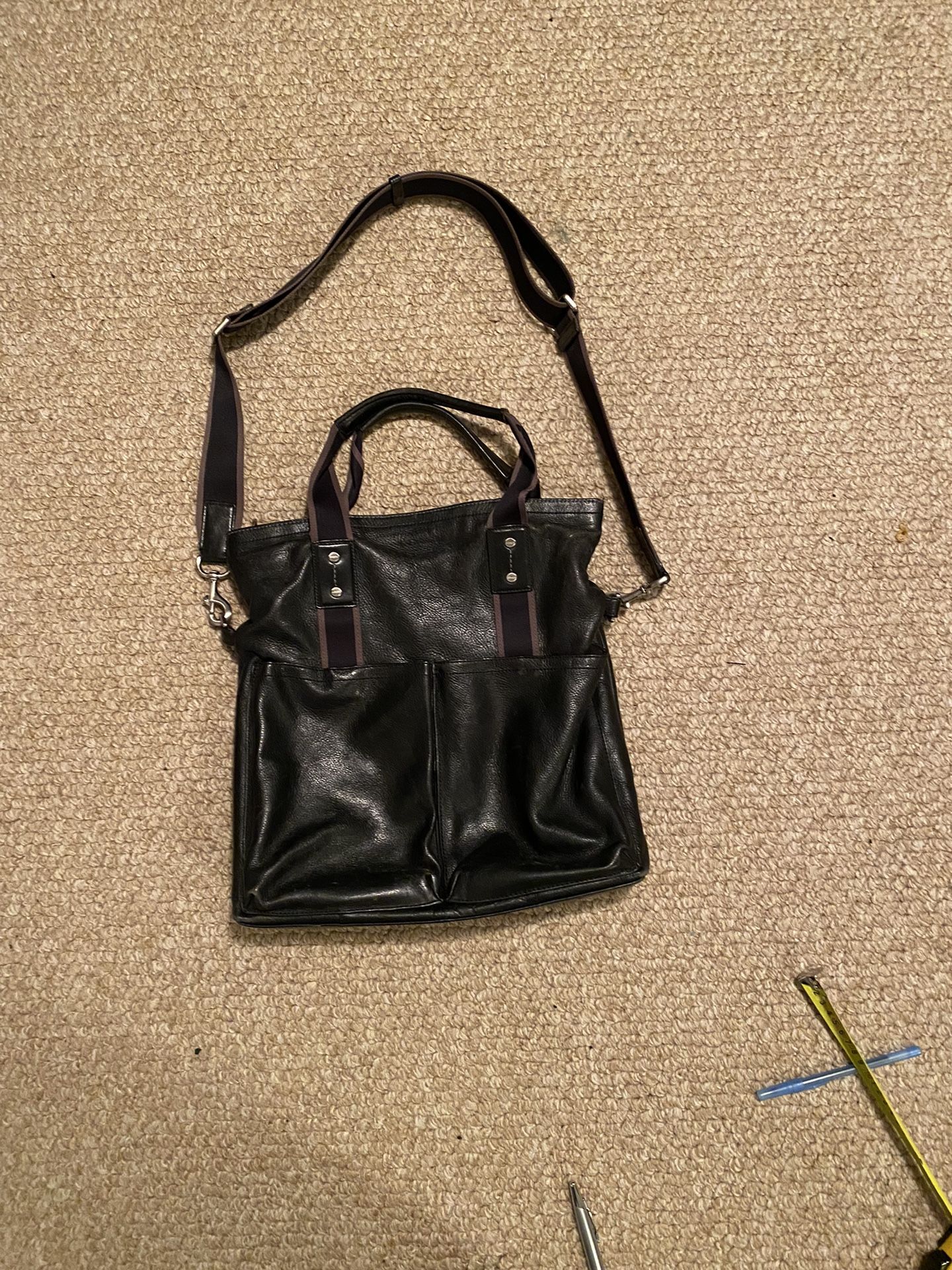 Coach Leather Crossbody Business Portfolio Bag