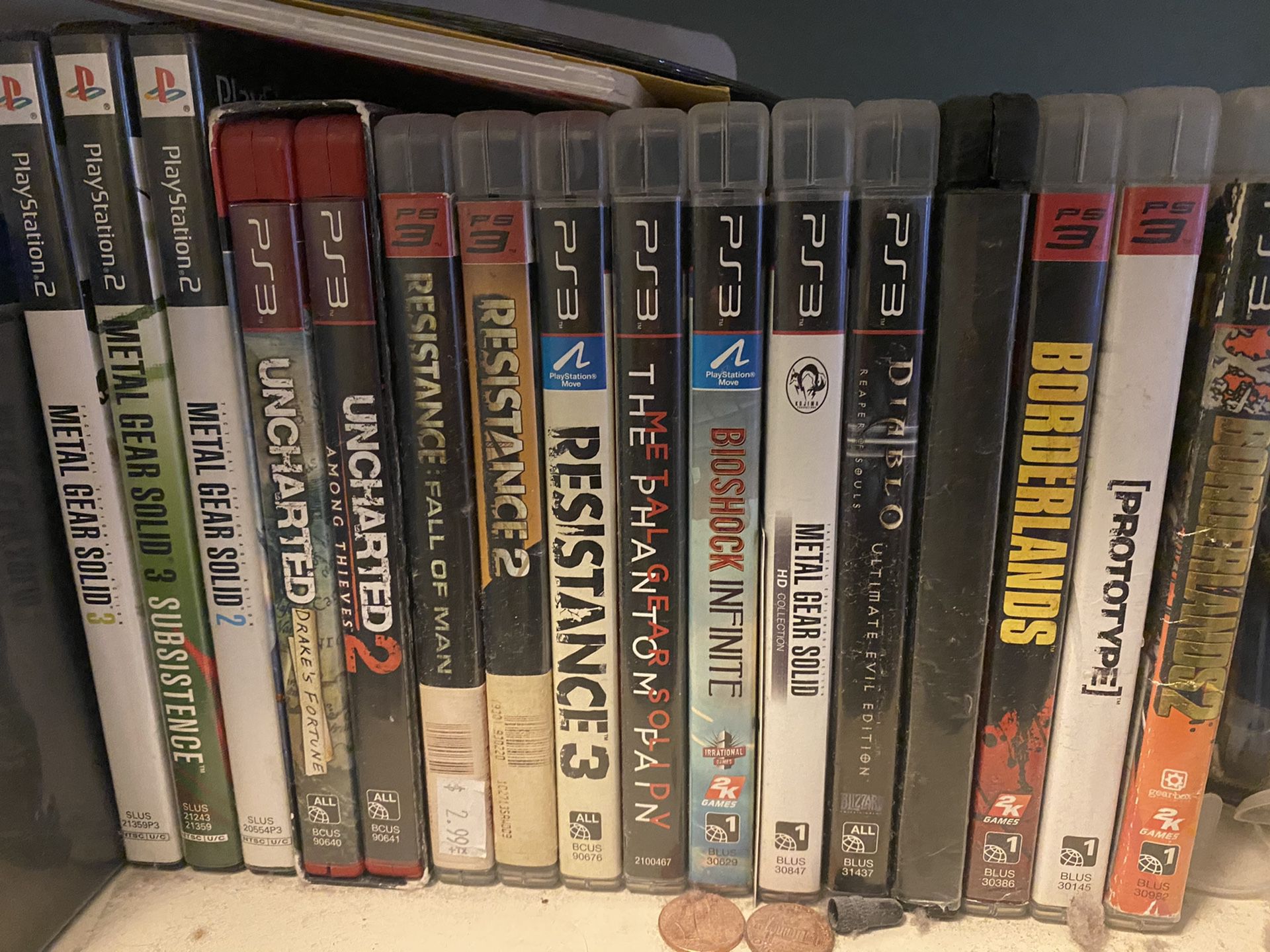 Ps2 and ps3 games for sale.