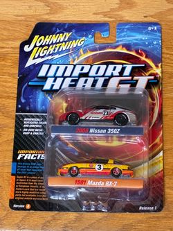 Johnny Lightning Import Heat GT 2 pack