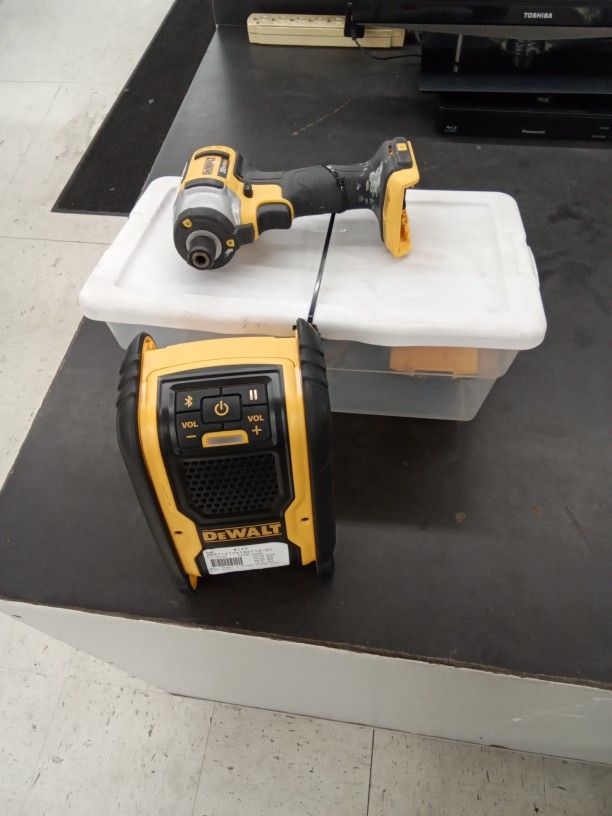 Dewalt Bluetooth Radio And Impact Driver
