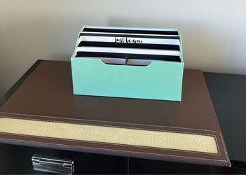 Desktop Mail Organizer and desk pad