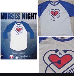 Dodgers Nurses Appreciation Night Shirt 9/17/25 SGA Size XL