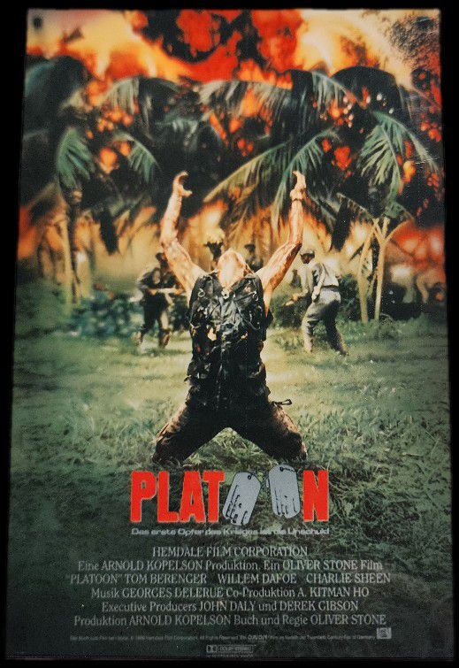 Platoon Movie Poster Print On Metal 