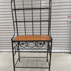 Kitchen or Patio Shelves with wine holder And Foyer Bench 