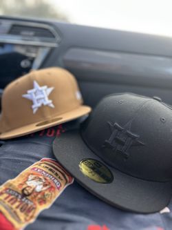 Rockets And Astros Fitted Hats Brand New 