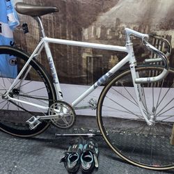 Rare Vintage 51cm LEVEL frame built by Shiko Matsuda. NJS BIA