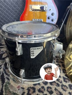 🔥 10” Remo Drum Tom Drum Set Drums