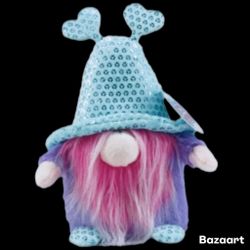 Fuzzy Friends Valentine's Themed Garden Gnome Plush 3.21x1.5x6 in.