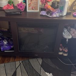 Electric Fireplace Entertainment Center 