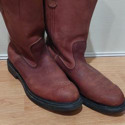 Red Wing 1105 Men Size 10 D Pecos Boots Oxblood Leather Work Western Supersole