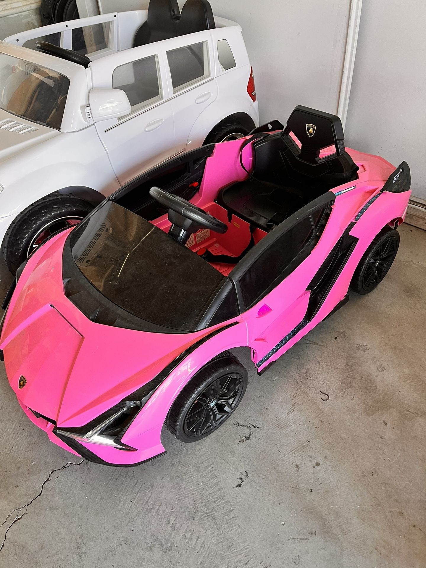 Pink Lamborghini Car