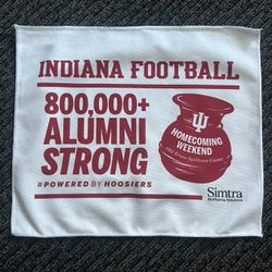 Indiana Football Rally Towel Homecoming Vs Michigan State 10/18/2025