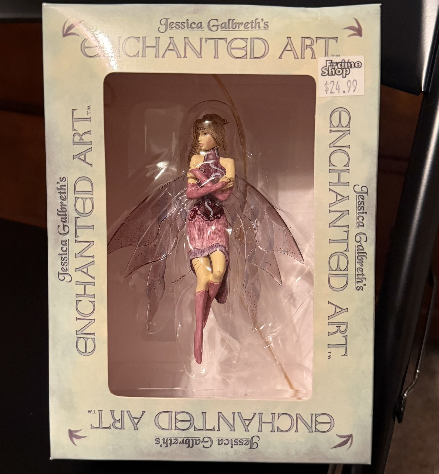 Jessica Galbreth Enchanted Art Fairy Figure Ornament Amethyst 2006 New Open Box