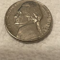 1970 D Nickel With FS INITIALS UNDER JEFFERSON BUST