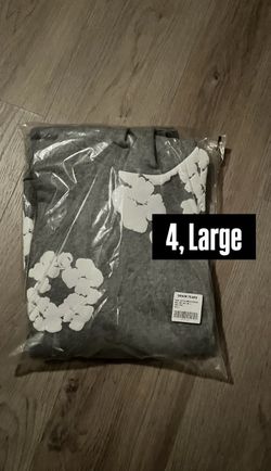 Grey Denim Tear Sweater