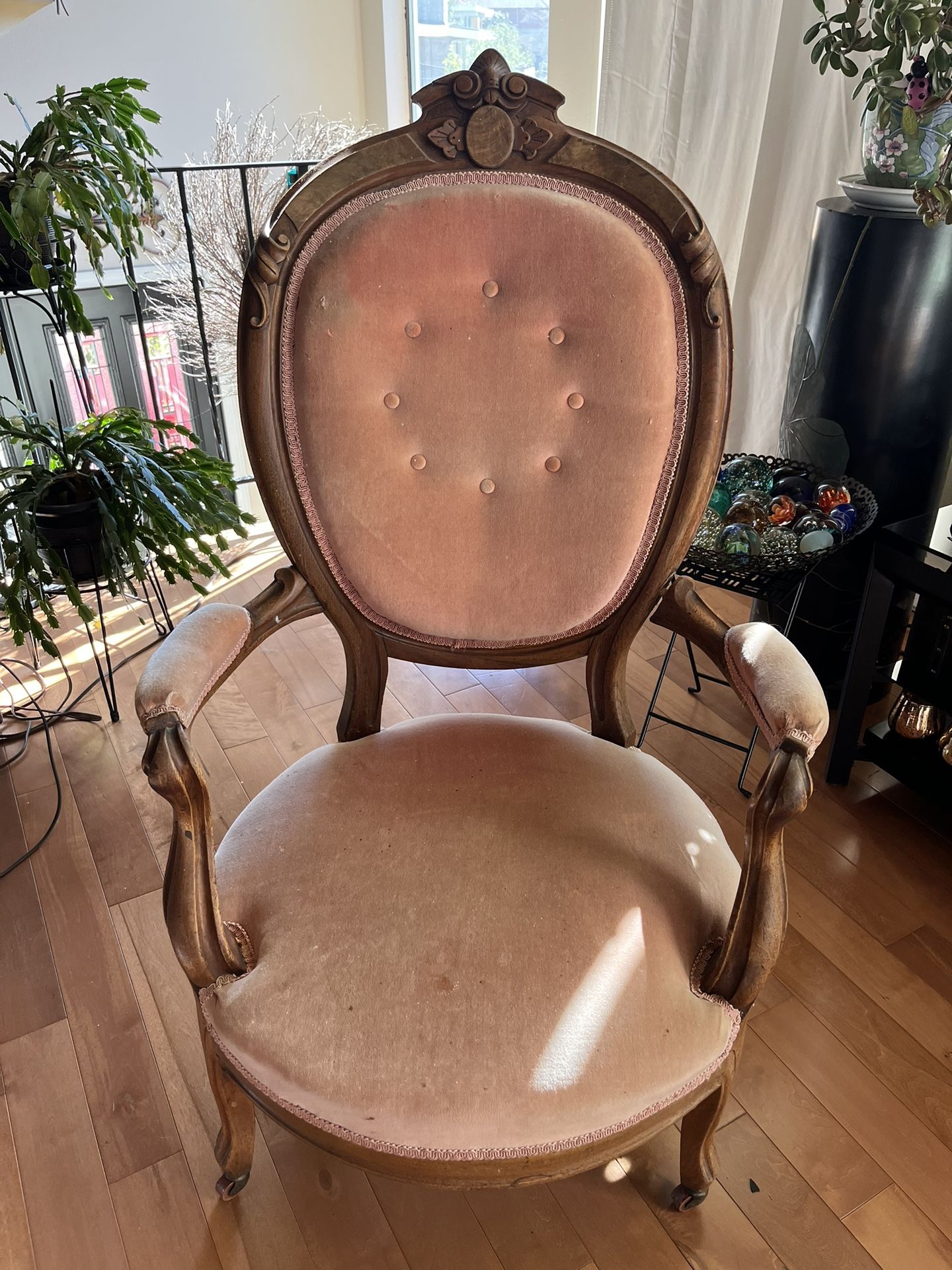 Pair French Style Antique Chairs