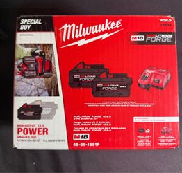 Milwaukee REDLITHIUM" FORGE" XC8.O 2-PK STARTER KIT