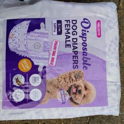 $ 3     DISPOSABLE DOG DIAPERS FEMALE. 