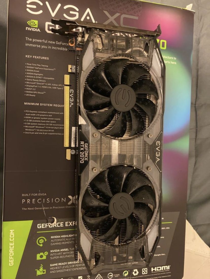 EVGA GEFORCE RTX 2070 Graphics Card For Gaming Computer