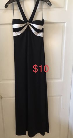 Formal Party Dress Black/ White Size Small