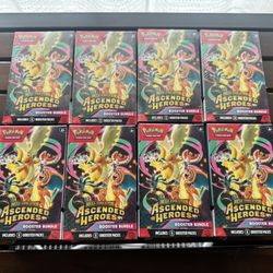 Pokemon Ascended Heroes Booster Bundles x8 Lot Sealed