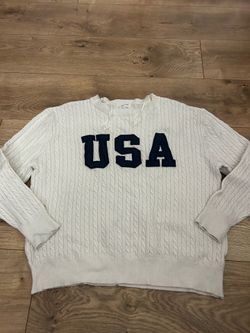 hippie rose USA 🇺🇸 4th of July sweater XS